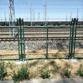 Stasiun Kereta Api Bingkai PVC Pagar Wire Mesh